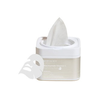 MARY & MAY Niacinamide Vitamin C Brightening Mask - Brightening face mask ( 30 vnt. 