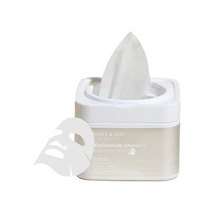 MARY & MAY Niacinamide Vitamin C Brightening Mask - Brightening face mask ( 30 vnt. 