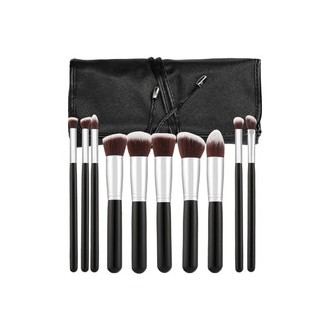 MIMO Makeup Brush Set Kabuki Black ( 10 vnt. 