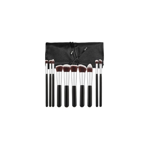 MIMO Makeup Brush Set Kabuki Black ( 10 vnt. 