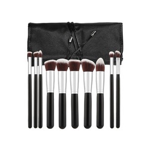 MIMO Makeup Brush Set Kabuki Black ( 10 vnt. 