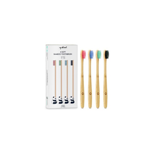 My White Secret Bamboo Toothbrush 4 pcs