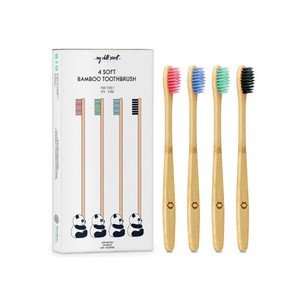 My White Secret Bamboo Toothbrush 4 pcs