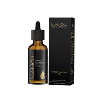 Nanoil Sweet Almond Oil - Olej pro všechny typy vlasů 50 ml