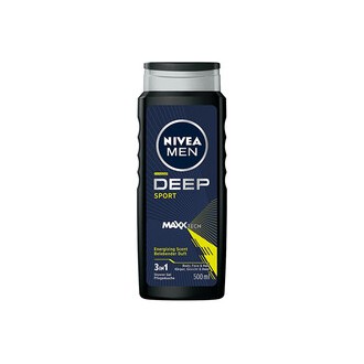 Nivea Deep Sport Men Body, Face & Hair Shower Gel - Shower gel na obličej, tělo i vlasy pro muže