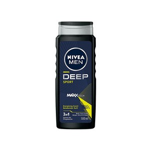 Nivea Deep Sport Men Body, Face & Hair Shower Gel - Shower gel na obličej, tělo i vlasy pro muže