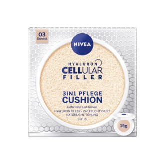 Nivea Hyaluron CELLular Filler 3in1 Care Cushion Makeup SPF15 - Slightly covering makeup in sponge