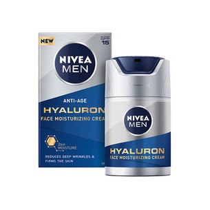 Nivea Men Hyaluron Face Moisturizing Cream SPF 15 - Moisturizing anti-wrinkle cream 50 ml