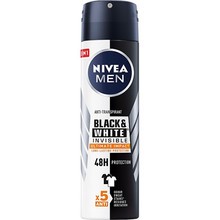 Nivea Men Invisible Black & White Ultimate Impact - Antiperspirant spray 150 ml