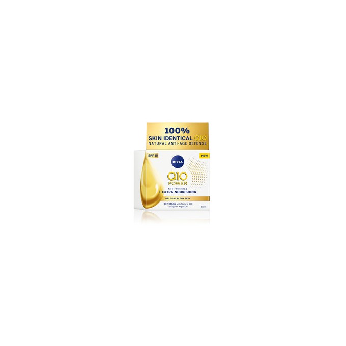 Nivea Q10 Power Anti-Wrinkle + Extra Nourishing SPF15 - Day Cream 50 ml