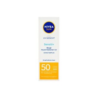 Nivea Sensitive SPF 50 Sun Allergy Protection - Skin cream for tanning for sensitive skin 50 ml
