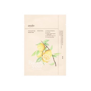 Ondo Beauty 36.5 PONG-PONG Charcoal and Yuja Bubble Mask - Cleansing facial mask 25 g
