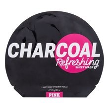Pink Charcoal Refreshing Sheet Mask - Facial mask 1 vnt.