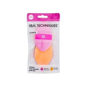 Real Techniques Miracle 2-In-1 Powder Puff Duo - aplikatorius 2 vnt.