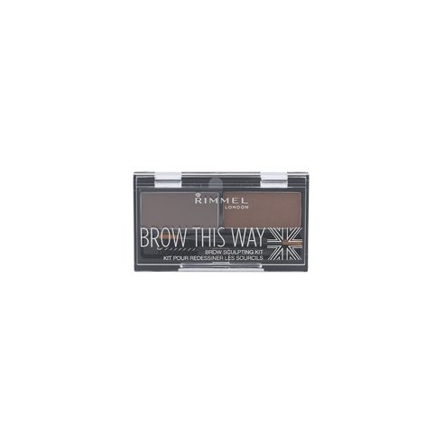 Rimmel Brow This Way Scuplting Kit - Set for perfect eyebrows 2 g 002 Medium Brown