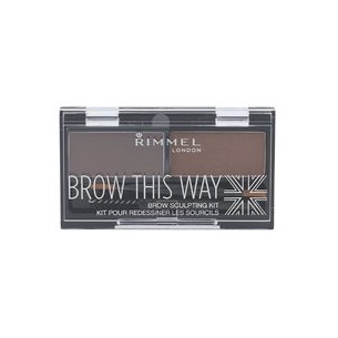 Rimmel Brow This Way Scuplting Kit - Set for perfect eyebrows 2 g 002 Medium Brown