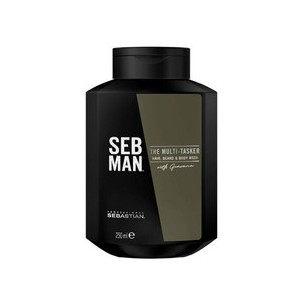 Sebastian Professional SEB MAN The Multitasker Hair, Beard & Body Wash - Shampoo for hair, beard