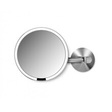 Simplehuman Sensor with LED lighting, 5x magnification - Mesh wall-mounted cosmetic mirror Matt