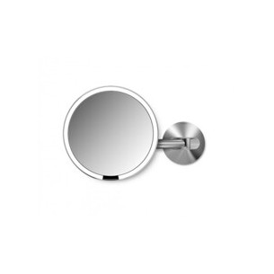 Simplehuman Sensor with LED lighting, 5x magnification - Mesh wall-mounted cosmetic mirror Matt
