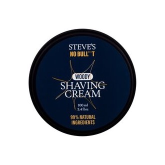 Steves No Bull***T Woody Shaving Cream - Změkčující holicí krém 100 ml