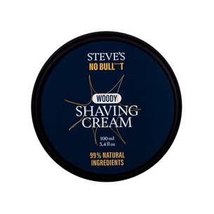 Steves No Bull***T Woody Shaving Cream - Změkčující holicí krém 100 ml