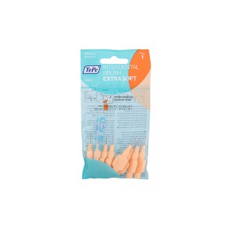 TePe Interdental Brush Extra Soft (0.45 mm orange 8 pcs) - Very fine interdental brushes 8 pcs