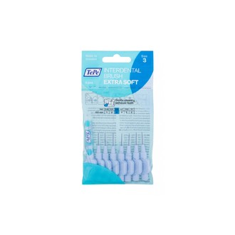 TePe Interdental Brush Extra Soft (0.6 mm blue 8 pcs) - Very fine interdental brushes 8 pcs