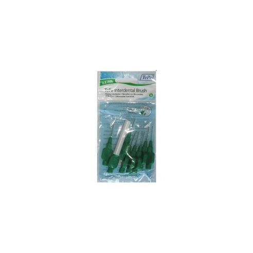 TePe Interdental Brush Normal (0.8 mm green 8 pcs) - interdental toothbrushes