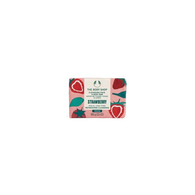 The Body Shop Strawberry Cleansing Face & Body Bar 100 g