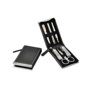 Three-seven Manicure set Black - 6 tools