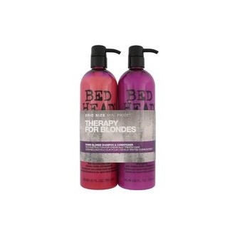Tigi Bed Head Dumb Blonde Duo Kit - Cassette for damaged blonde hair 1500 ml