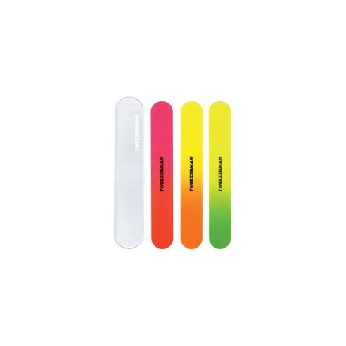 Tweezerman Neon Nail Files (3 pieces) - Neon nail with case