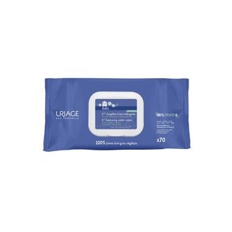 Uriage Bébé 1st Cleansing Water Wipes - valymo servetėlės kūdikiams, 70 vnt.