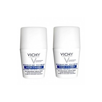 Vichy dezodorantas 24h (2 vnt.) - Ball dezodorantas for sensitive skin 50 ml