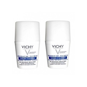 Vichy dezodorantas 24h (2 vnt.) - Ball dezodorantas for sensitive skin 50 ml