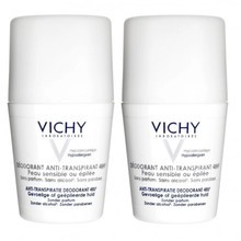 Vichy Deodorant Antiperspirant 48h ( 2 vnt. ) - Roll-on 48 hour deodorant for sensitive and