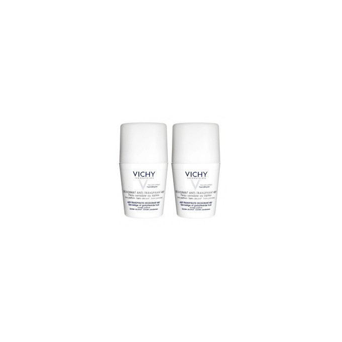 Vichy Deodorant Antiperspirant 48h ( 2 vnt. ) - Roll-on 48 hour deodorant for sensitive and