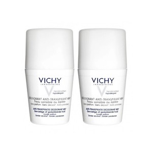 Vichy Deodorant Antiperspirant 48h ( 2 vnt. ) - Roll-on 48 hour deodorant for sensitive and