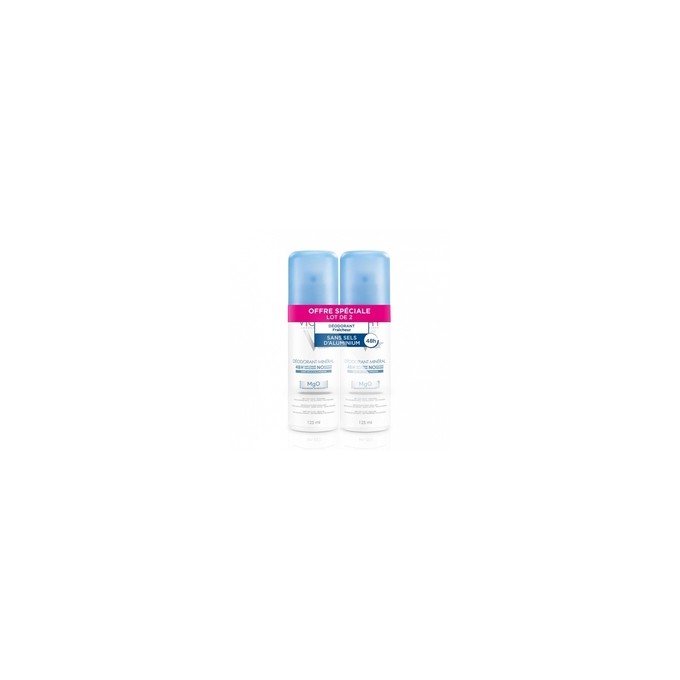 Vichy dezodorantas Mineral ( 2 vnt. ) - Mineral dezodorantas spray 48H 125 ml