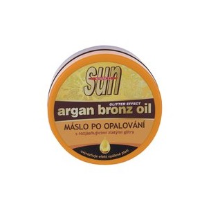 Vivaco Sun Argan Bronze Oil - After-sun butter with brightening gold glitter 200 ml