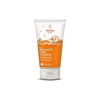 Weleda Shower cream and shampoo 2 in 1 Happy orange 150 ml