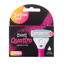 Wilkinson Sword Quattro For Women Sensitive 4 pieces Replacement head 4 pcs
