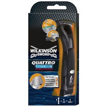 Wilkinson Sword Quattro Titanium Precision Carbon - Shaver for men