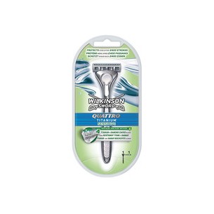 Wilkinson Sword Quattro Titanium Sensitive - Shaver for men