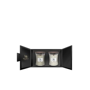 WoodWick Candle Gift Set ( Fireside, Linen ) 275 g
