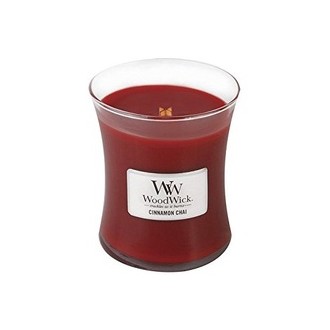 WoodWick Cinnamon Chai Vase (Cinnamon Chai) - Scented Candle 275 g