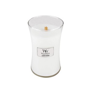 WoodWick Island Coconut Vase (Juicy Coconut) - Scented Candle 275 g