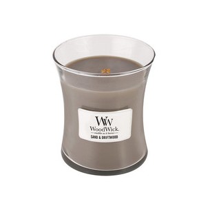 WoodWick Sand & Driftwood Vase (sand and driftwood) - Scented candle 275 g