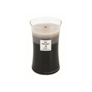WoodWick Scented candle Trilogy Fireside, Redwood, Sandalwood Clove 609 g 275 g