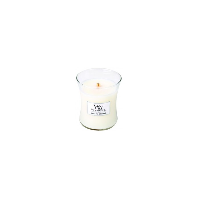 WoodWick White Tea & Jasmine Vase (White Tea & Jasmine) - Scented candle 275 g